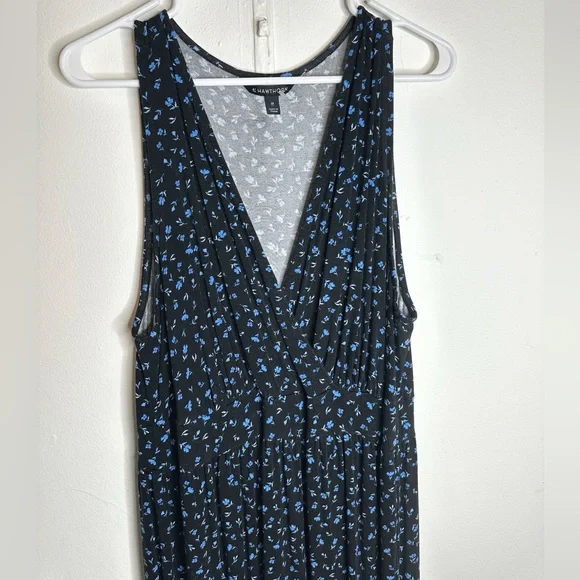 knee length dresses for ladies 41 HAWTHORN Boho Maxi Dress Botanical Short Sleeve Casual Traveler Surplice main image 0